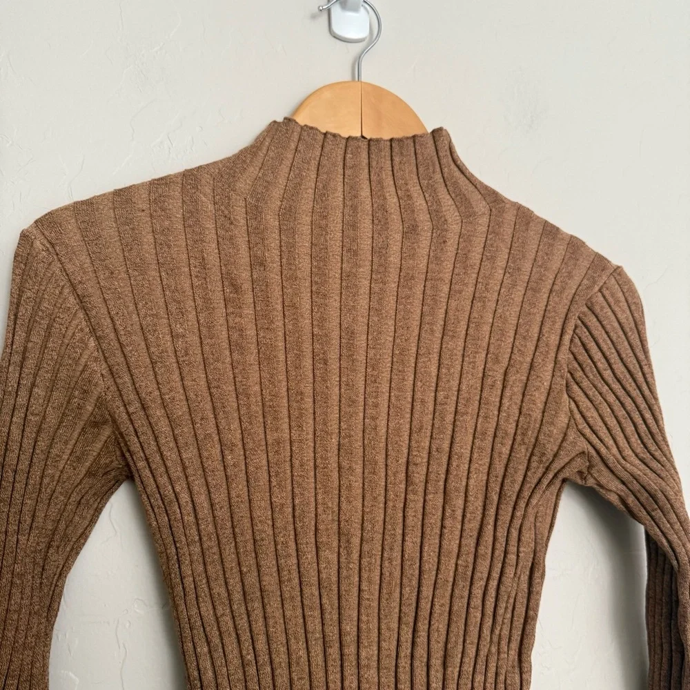 SNDYS. Ribbed Sweater Dress Size Small S Brown / Tan Revolve - Picture 4 of 7